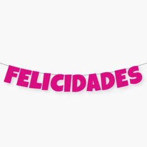 Felicidades fucsia