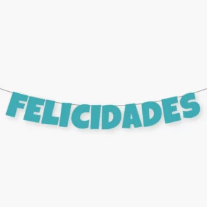 Felicidades turquesa