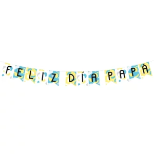 Feliz Día Papá Amarillo con Turquesa
