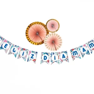 Guirnalda de Flores Feliz Día Mamá