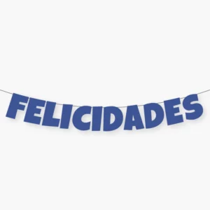Felicidades azul